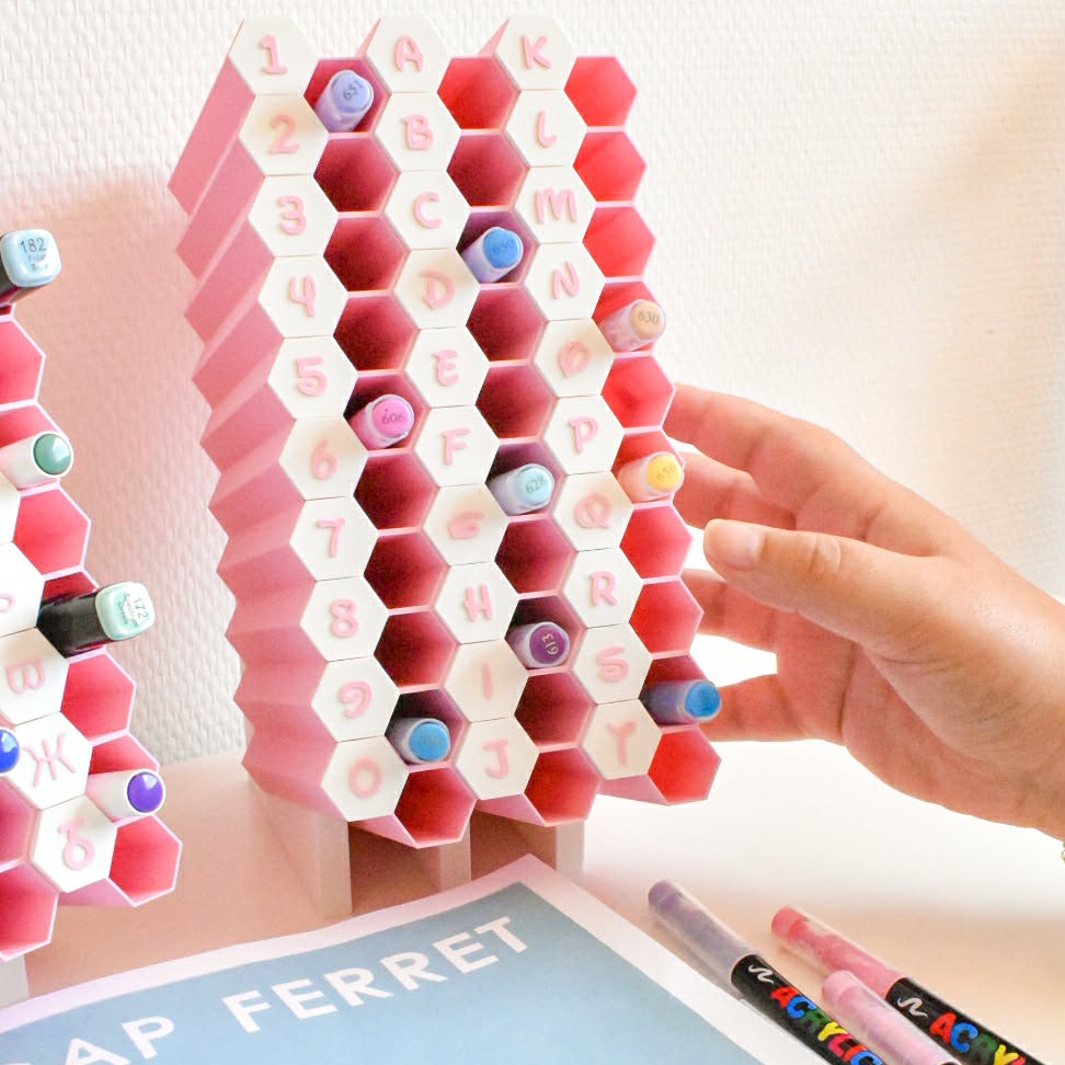 Rangement de feutres modulable et personnalisable